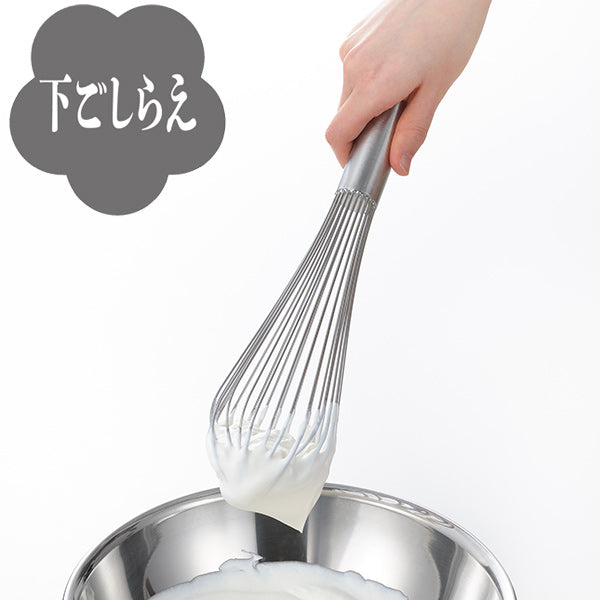 泡だて器30cm料理のいろはしっかり泡立つプロの泡立てステンレス製日本製