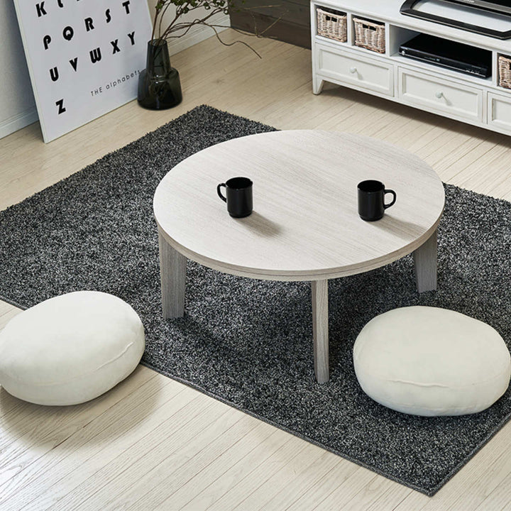 ラグタフトラグ185×185cmデタントシルバー