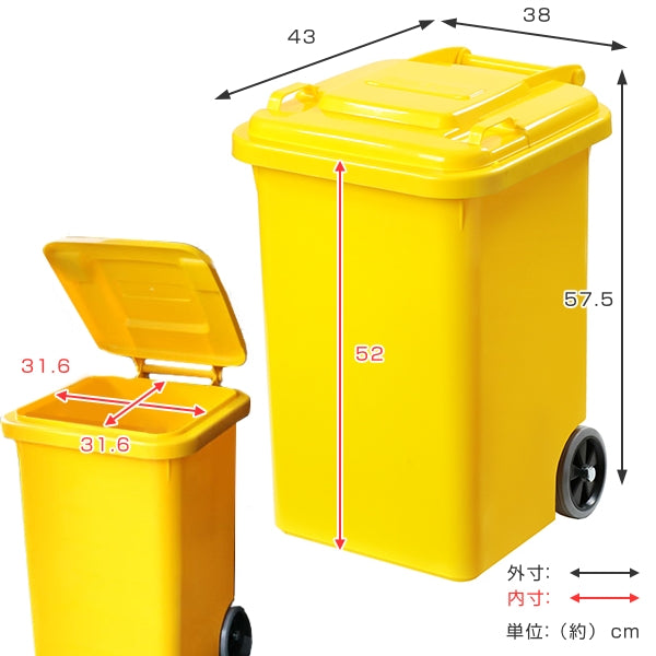 ゴミ箱45LダルトンDULTON屋外兼用プラスチックトラッシュカン