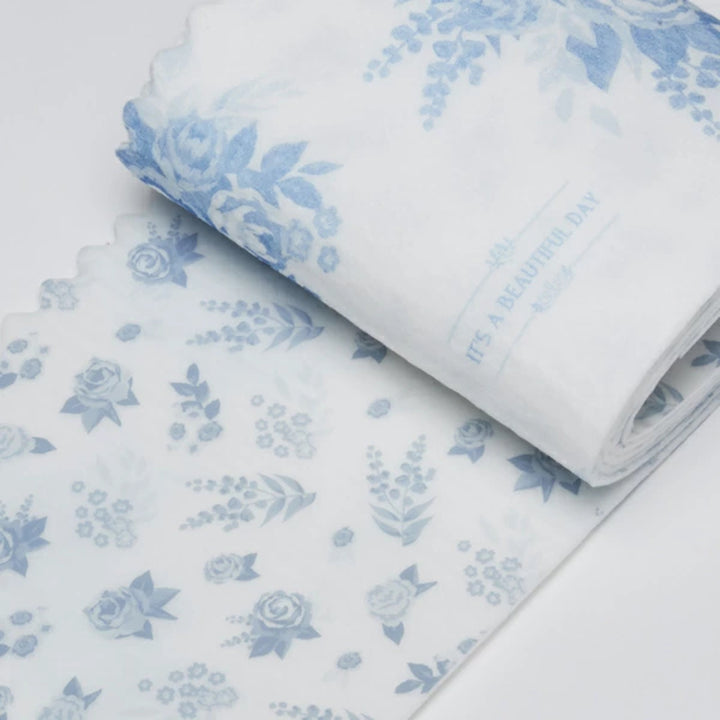 結露吸水テープすりガラス用ローズ幅16cm１本入両面柄入り