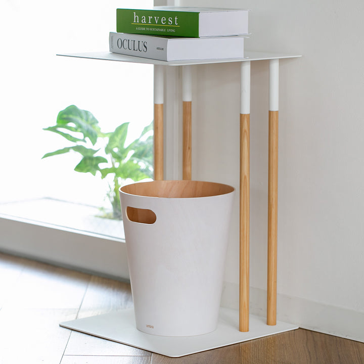 サイドテーブルプレーンPLAIN差し込み収納木製天然木スチール