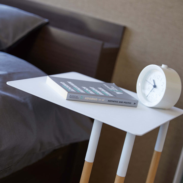 サイドテーブルプレーンPLAIN差し込み収納木製天然木スチール