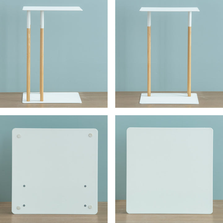 サイドテーブルプレーンPLAIN差し込み収納木製天然木スチール