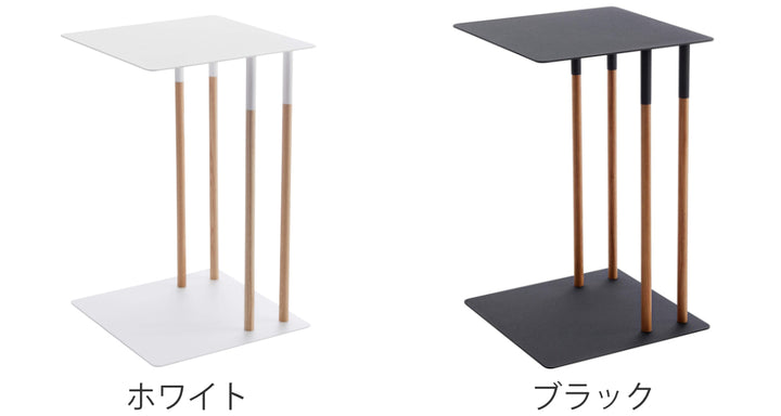 サイドテーブルプレーンPLAIN差し込み収納木製天然木スチール