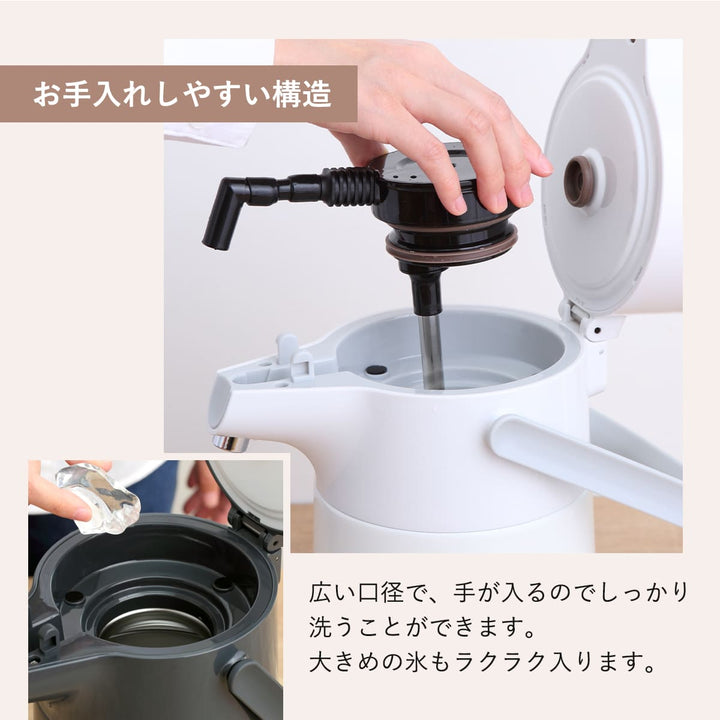 卓上ポット2.2Lエコステージ魔法瓶ステンレス