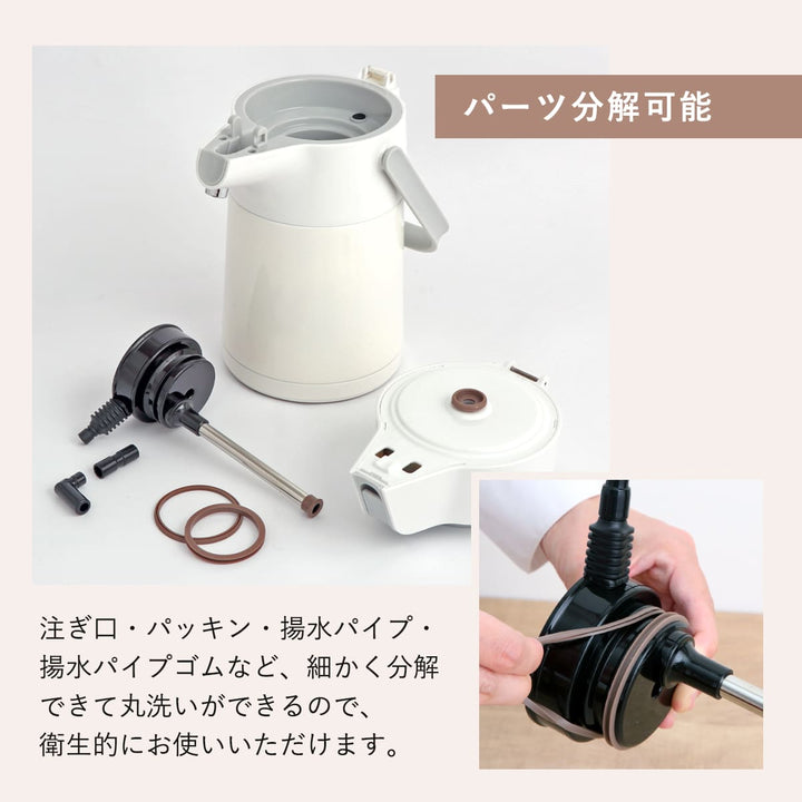 卓上ポット2.2Lエコステージ魔法瓶ステンレス