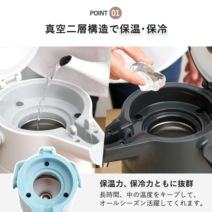 卓上ポット2.2Lエコステージ魔法瓶ステンレス