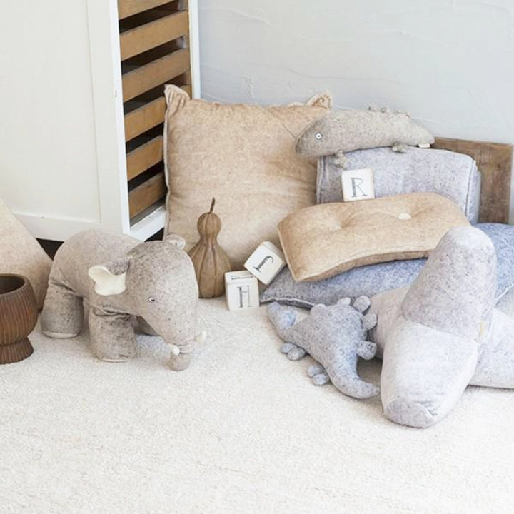 クッションStoneage中身入りクッショングレー