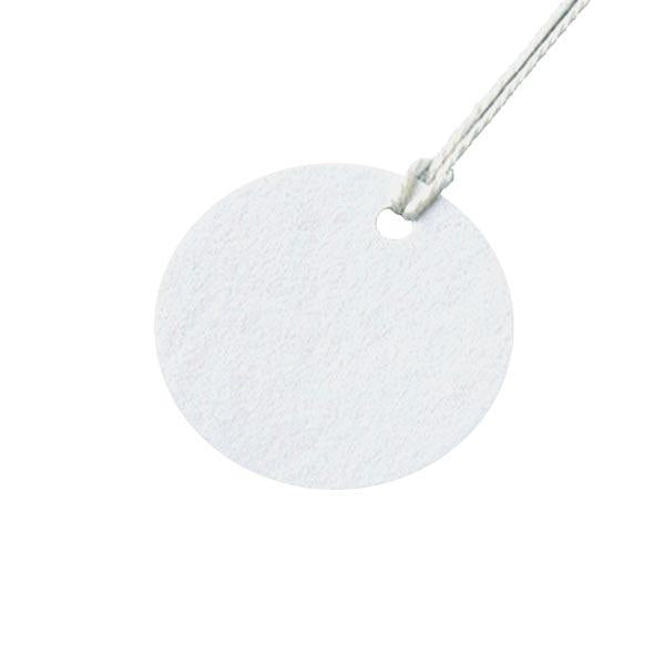 ファイバー札 丸型 30mm 100枚1組 プレート 札 ひも付き 日本製