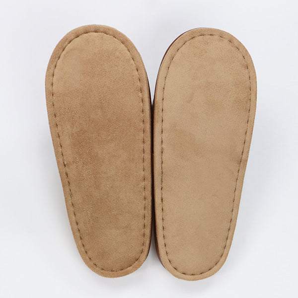 スリッパモダンネップニット外縫いMサイズレッド