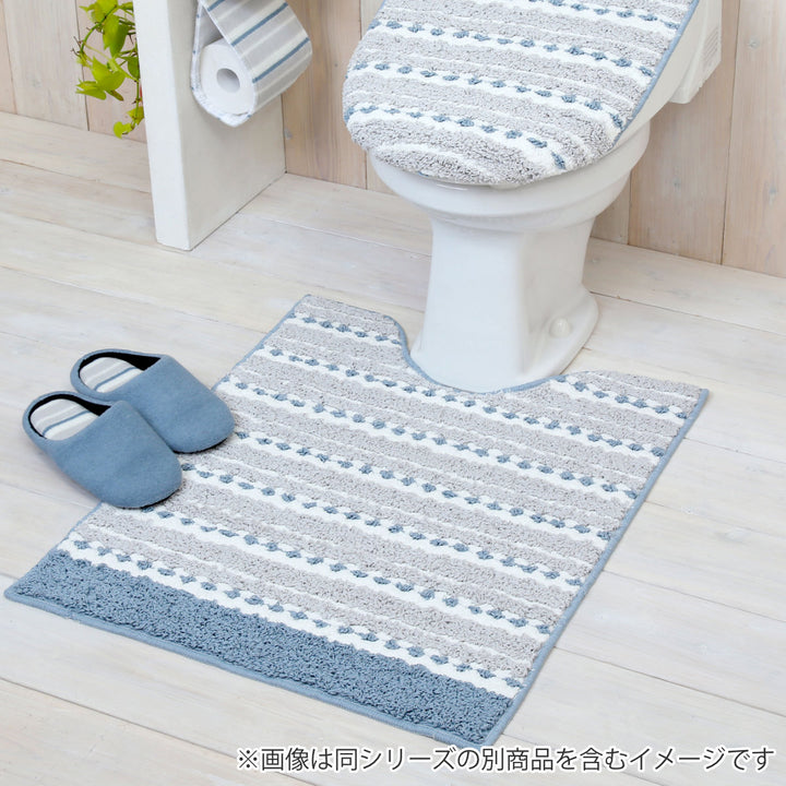 胴長トイレマットトリコtrico約73×60cmピンク