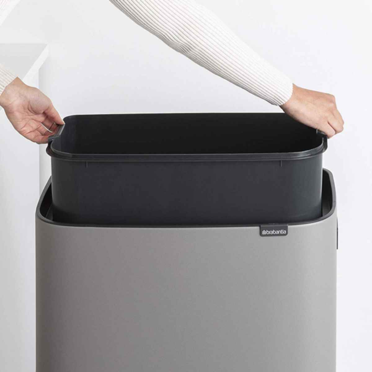 brabantia ブラバンシア ゴミ箱 BO タッチビン HI 60L ミネラルコンクリートグレー ふた付き