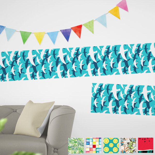 【在庫処分特価】ウォールステッカーアクティブ＆ビーチスタイル28cm×2.5ｍ