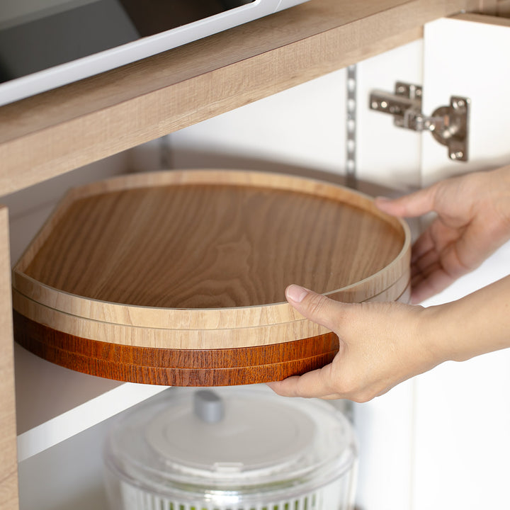 お盆36cmトレー半月膳半月盆木製