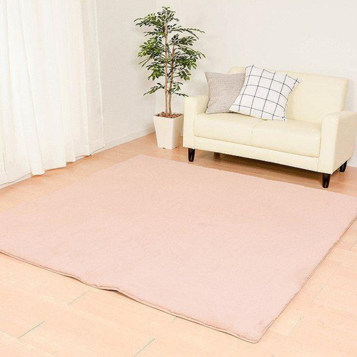 ラグマットラパン180×180cmピンク