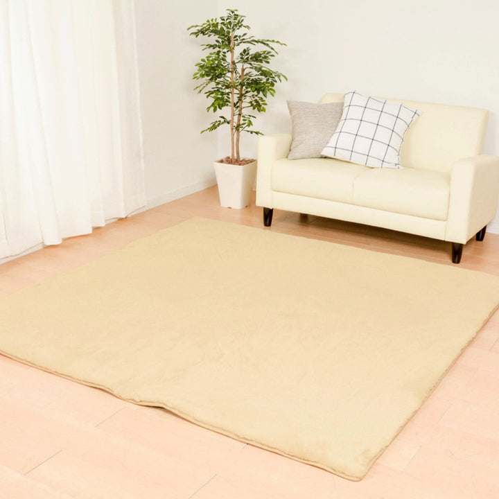 ラグマットラパン180×180cmピンク