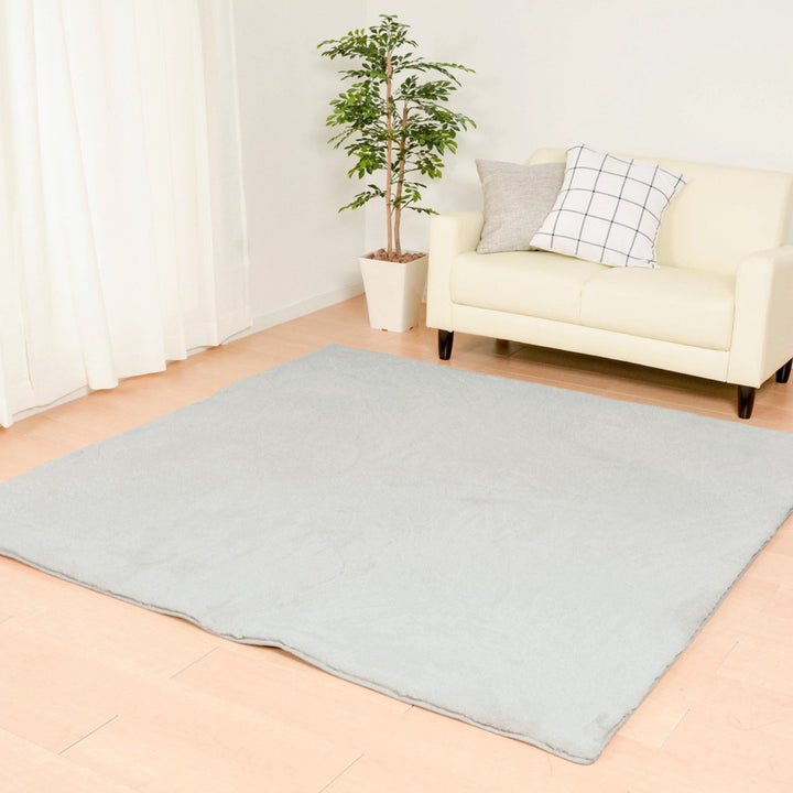 ラグマットラパン180×180cmピンク