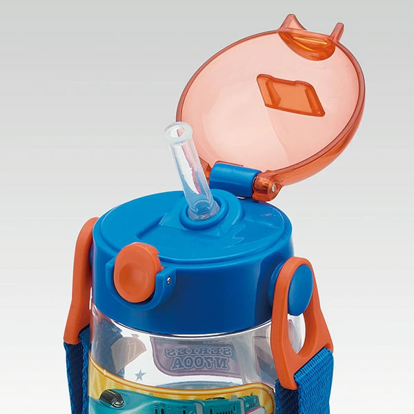 水筒プラスチックストローストローホッパープラレール480ml子供軽量