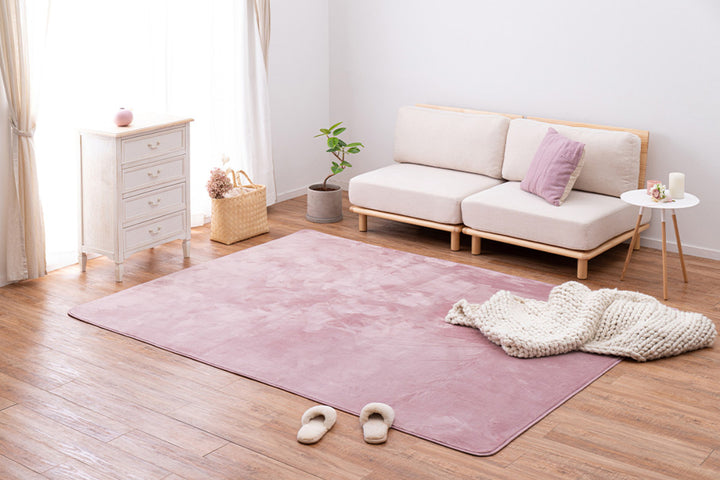 ラグマットメレンゲタッチラグ185×240cmピンク