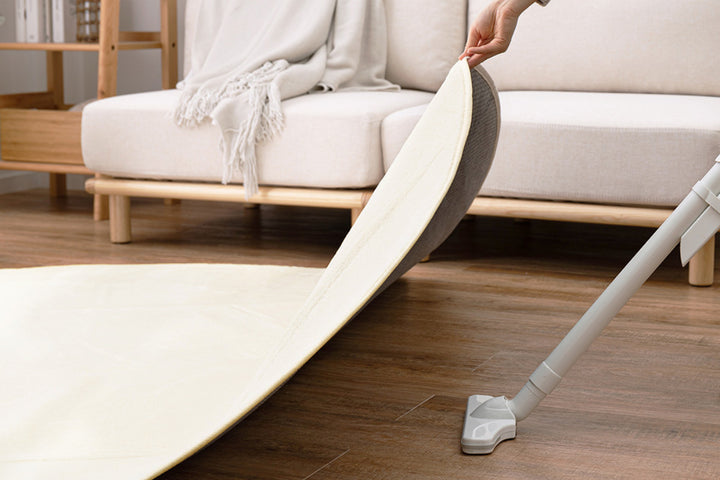 ラグマットメレンゲタッチラグ185×185cm円形ピンク