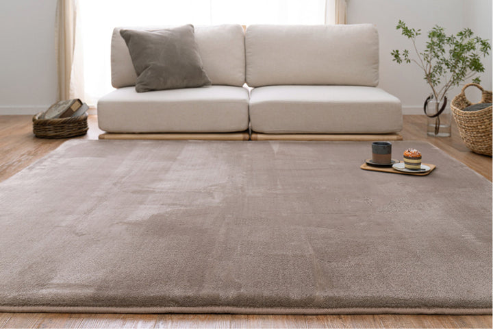 ラグマットメレンゲタッチラグ低反発185×240cmピンク