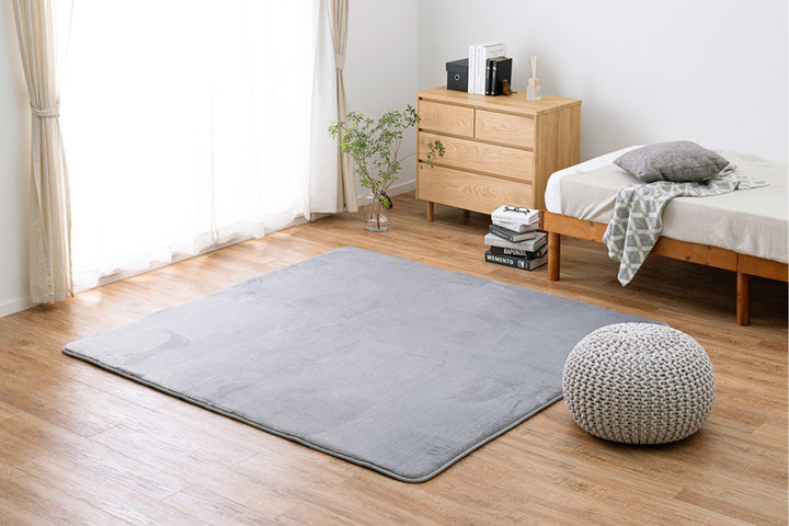 ラグマットメレンゲタッチラグ低反発185×240cmピンク