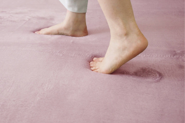 ラグマットメレンゲタッチラグ低反発185×240cmピンク