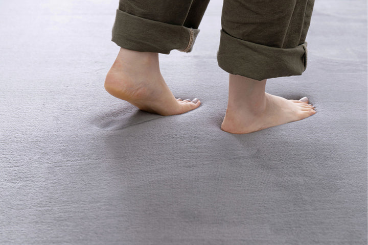 ラグマットメレンゲタッチラグ低反発185×185cm円形ピンク