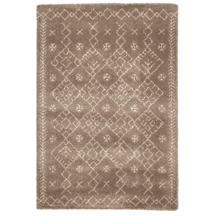 ラグベルギー製ウィルトンラグROYALNOMADICモロッコ200×250cmブラウン