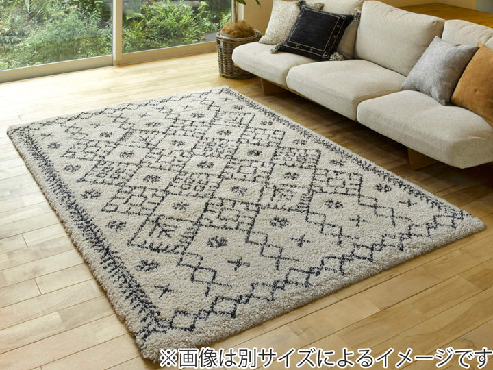 ラグベルギー製ウィルトンラグROYALNOMADICモロッコ200×250cmブラウン