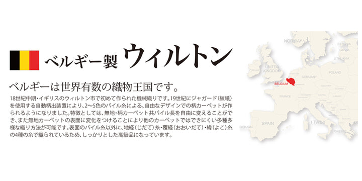 ラグベルギー製ウィルトンラグROYALNOMADICモロッコ200×250cmブラウン