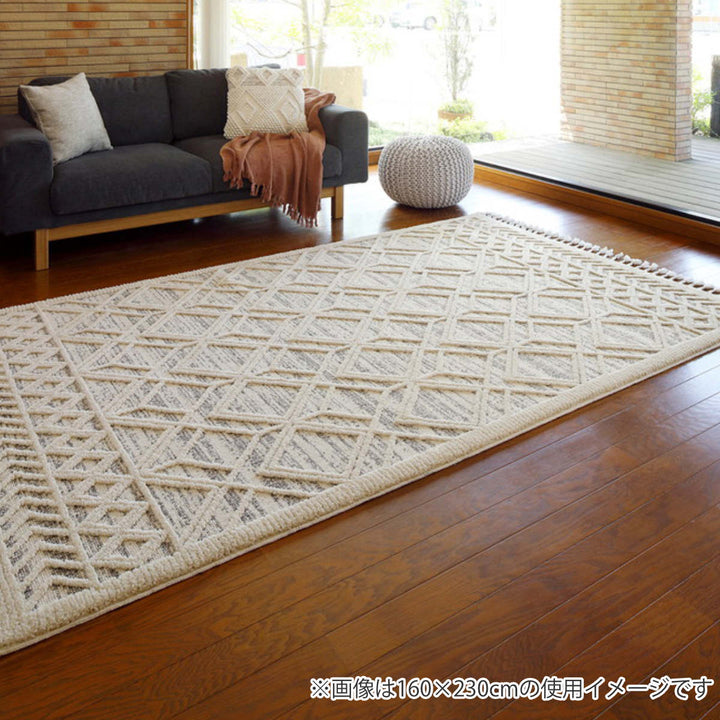 ラグトルコ製ウィルトンラグBILBAOプレゾン80×150cm