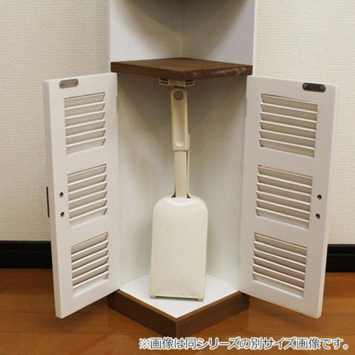 コーナーラックルーバートイレ収納トイレコーナーラックロータイプ