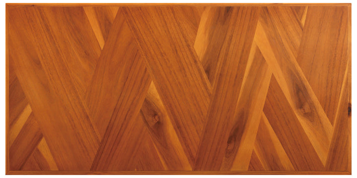 オープンラック幅70cm2段寄木突板ヴィンテージ調HENT