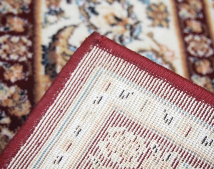 ラグトルコ製ウィルトンラグローサマルカンド160×230cmレッド