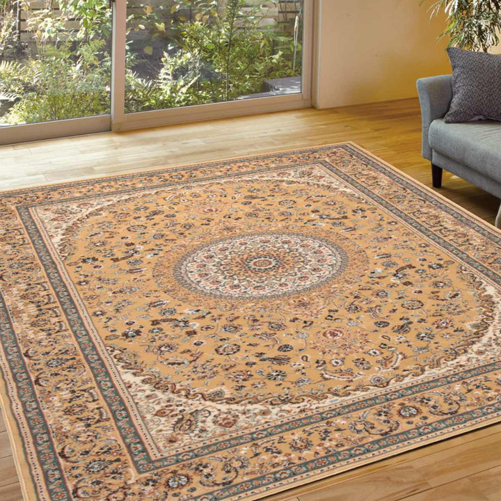 ラグトルコ製ウィルトンラグローサマルカンド240×340cmベージュ