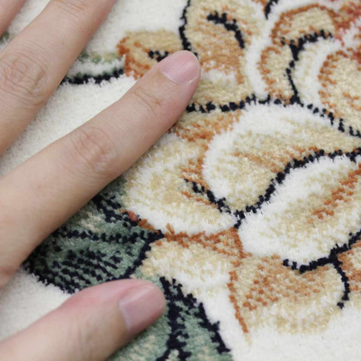 ラグベルギー製モケットラグロイヤルパレスアムール195×250cmグリーン