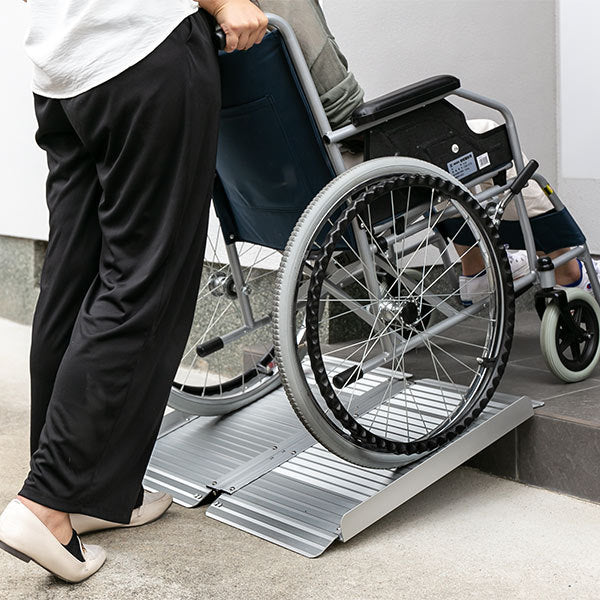 スロープ車椅子用幅72.5cm軽量折りたたみアルミ製