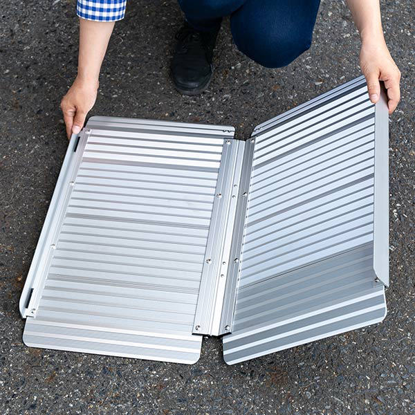 スロープ車椅子用幅72.5cm軽量折りたたみアルミ製