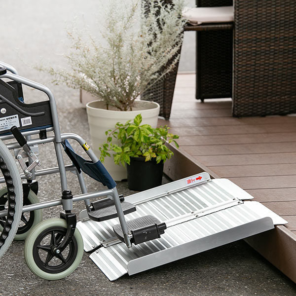 スロープ車椅子用幅72.5cm軽量折りたたみアルミ製