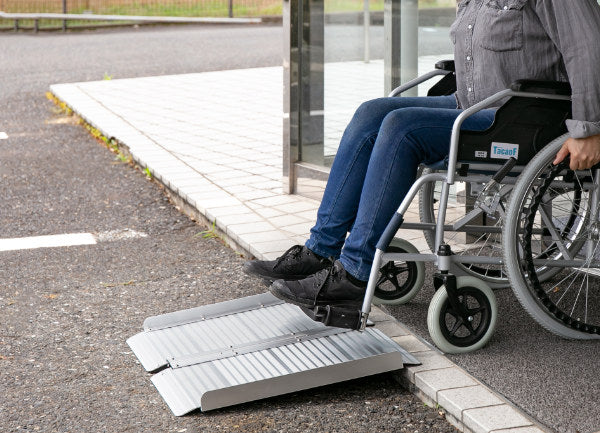 スロープ車椅子用幅72.5cm軽量折りたたみアルミ製