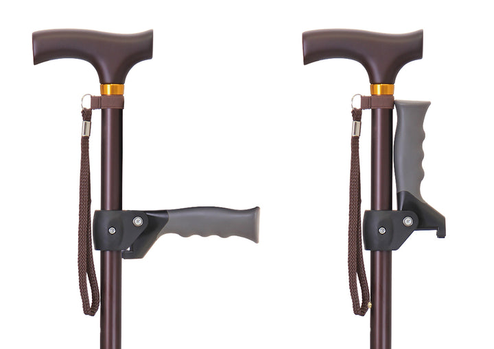 杖伸縮ステッキ長さ調節立つサポ