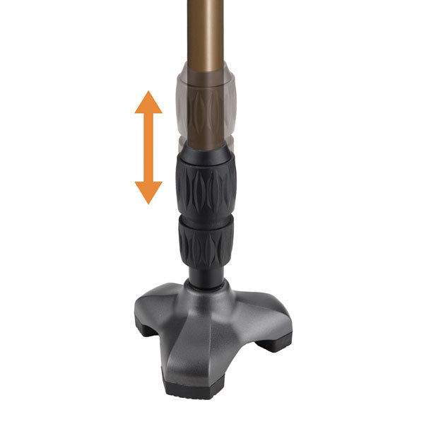 杖伸縮3点杖ステッキ長さ調節トリプル先ゴムステッキ非課税自立式