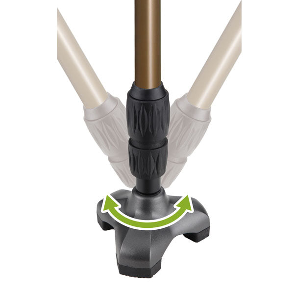 杖伸縮3点杖ステッキ長さ調節トリプル先ゴムステッキ非課税自立式