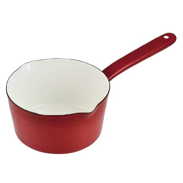 ミルクパン15cmIH対応ホーロー計量目盛り付きプチクック