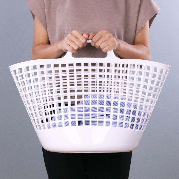 ランドリーバスケットラウンドバスケットLBB-01Cバイオプラスチック配合