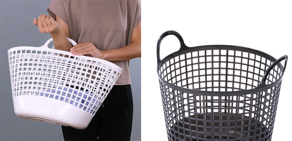 ランドリーバスケットラウンドバスケットLBB-01Cバイオプラスチック配合