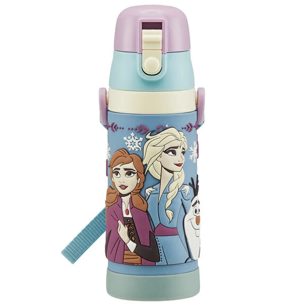 水筒 ステンレス 直飲み 3Dロック付ダイレクトボトル アナと雪の女王