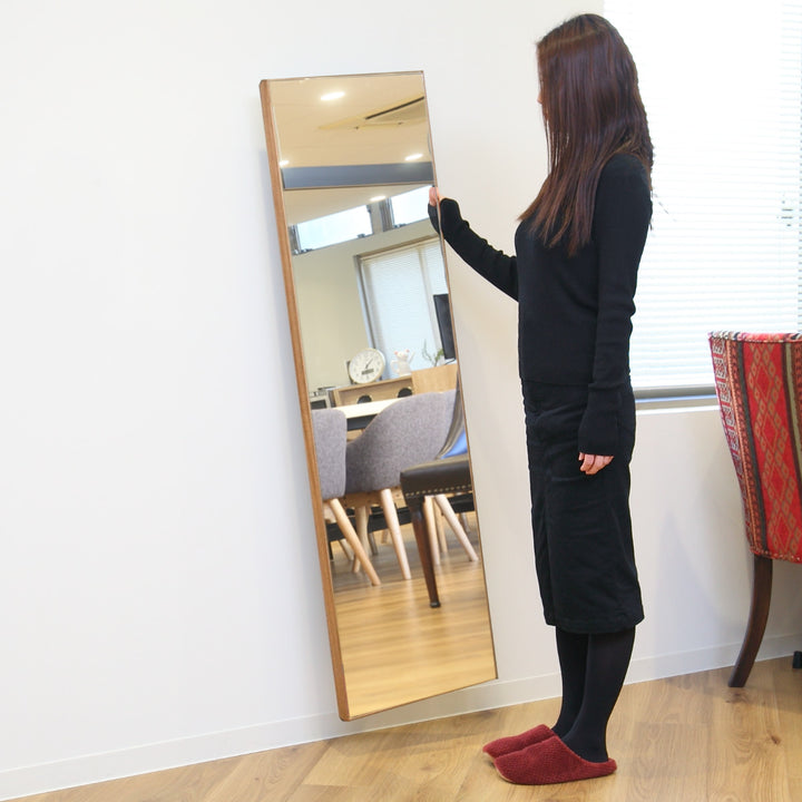 割れない鏡リフェクスミラー木製フレームthelakebyREFEX姿見40×141cm