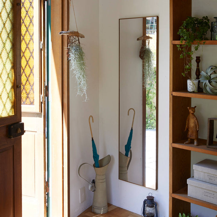 割れない鏡リフェクスミラー木製フレームthelakebyREFEX姿見40×141cm